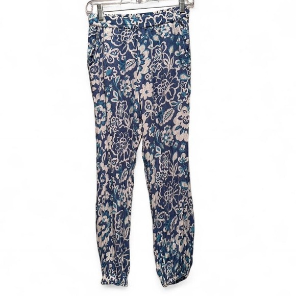 O'Neill Blue Elsie Cropped Soft Stretchy Pants Sz Small - Picture 2 of 10